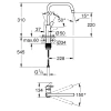 Смеситель для кухни Grohe "Eurosmart" 30567000, глянцевый хром, латунный корпус