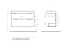 База под раковину подвесная BelBagno MARINO-H60-1000-2C-SO-RW-P