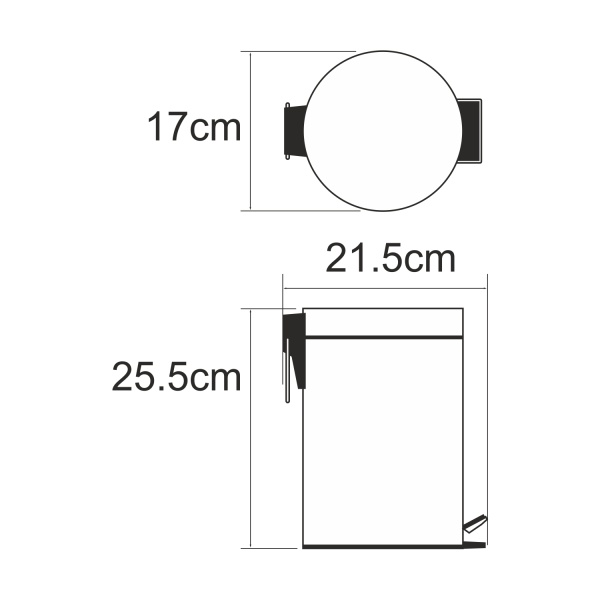 K-633LIGHT BRONZE Ведро 3L