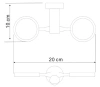 Держатель двойной WasserKraft Donau C177