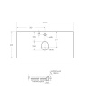 Столешница из керамогранита BelBagno KEP-100-MCO Marmo Crema Opaco