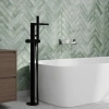 Смеситель WasserKRAFT 5221, для ванны, напольный, рычажный, черный