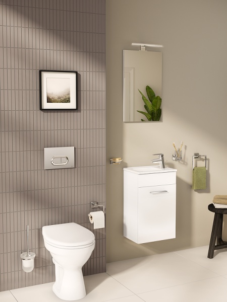 Комплект мебели для ванной Vitra Mia 40 R 75022 подвесной Белый глянцевый
