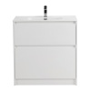 База под раковину напольная BelBagno KRAFT39-800/390-2C-PIA-BO Bianco Opaco