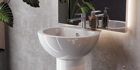 Раковина Sanita Luxe Art, подвесная, шарообразная, глубина 26см