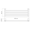 Полка для ванной Wasserkraft Leine K-5011White