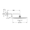 Верхний душ Grohe Rainshower Cosmopolitan 310 26066GN0 Холодный рассвет матовый