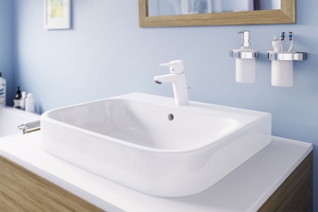 Смеситель для раковины Kludi Pure Easy XL 372909165 Белый Хром