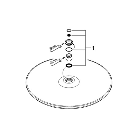 Верхний душ Grohe Rainshower Cosmopolitan 28778000 Хром