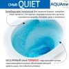 AQM2012 Унитаз подвесной сиденье SoftClose, технология смыва QUIET, скрыт крепеж. 495х360х370
