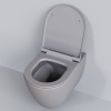 Унитаз Queen 113T20301R (570*360*400) СЕРЫЙ МАТОВЫЙ подвесной БЕЗОБОДКОВЫЙ, 1 место