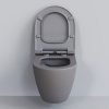Унитаз Queen 113T20301R (570*360*400) СЕРЫЙ МАТОВЫЙ подвесной БЕЗОБОДКОВЫЙ, 1 место