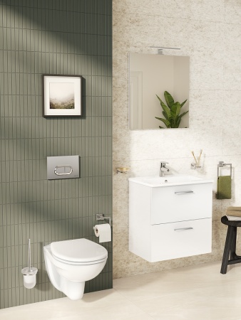 Комплект мебели для ванной Vitra Mia 60 75021 подвесной Белый глянцевый