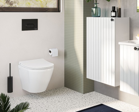 Клавиша смыва Vitra Loop O 740-0511 Черная матовая