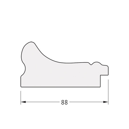 Зеркало настенное Polygon EVOFORM в багетной раме хамелеон, 76х96 см, BY 7176