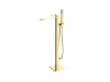 Смеситель BelBagno "LUCE" LUC-FMT-ORO, латунь, выдвижной излив