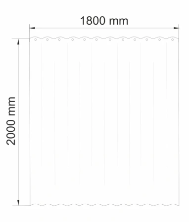 Штора для ванной WasserKraft Berkel SC-49101
