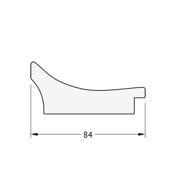 Зеркало настенное с фацетом EVOFORM в багетной раме фреска, 76х106 см, BY 1299
