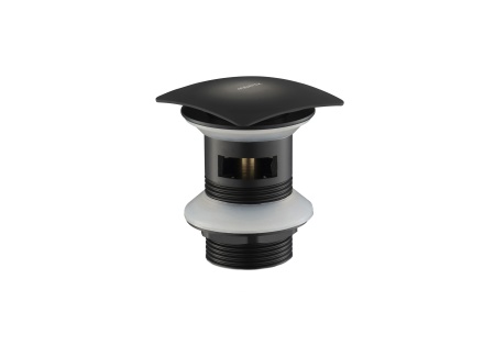 Сливной набор для раковины AQUATEK, матовый черный AQ6004MB