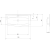 Раковина 120x46 см Акватон Милан М 1A70663KML010