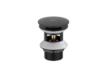 Сливной набор для раковины AQUATEK, матовый черный AQ6002MB