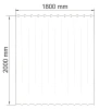 Штора для ванной WasserKraft Inn SC-43101