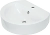 Раковина Sanita Luxe Best BSTSLWB01, подвесная, белая, полукруглая, фарфор, 55,5x44,5 см
