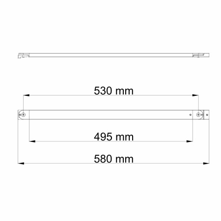 D468 Фиксатор для стеклянной шторки 41S-BS
