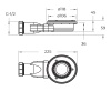 Душевой поддон из искусственного мрамора в комплекте с сифоном BelBagno UNO TRAY-MR-UNO-AH-160/80-35-W-CR