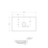 Столешница из керамогранита BelBagno KEP-80-MCO-W0 Marmo Crema Opaco