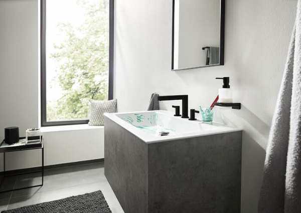 Дозатор для жидкого мыла Hansgrohe AddStoris 41745670 Черный матовый