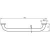 Поручень 47,5 см Ideal Standard IOM A9126AA