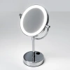 Зеркало WasserKraft K-1005 с LED-подсветкой двухстороннее, стандартное и с 3-х кратным увеличением