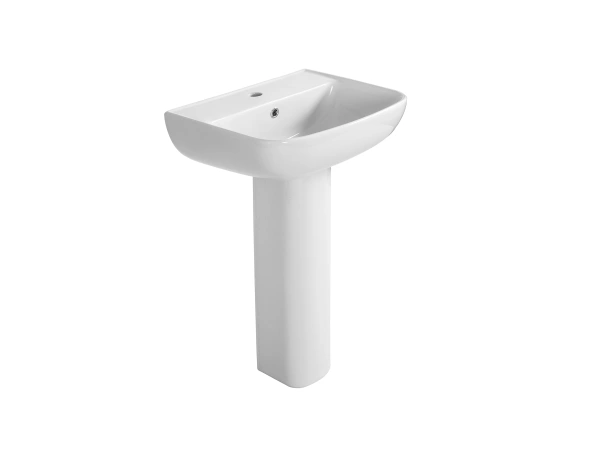 Пьедестал Aquatek AQ5432-00, санфарфор, напольный, белый, овальный, 17х18х70 см