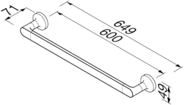Полотенцедержатель Geesa Tone 917307-04-60 золото