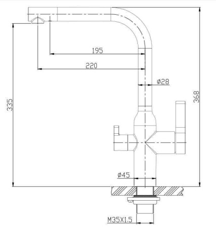 Смеситель для кухни BelBagno BB-LAM57-IN