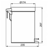 Ведро для мусора Ideal Standard IOM A9104MY Хром