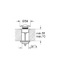 Донный клапан Grohe 65807000 click-clack Хром