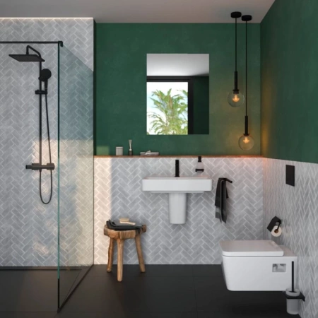 Унитаз подвесной Hansgrohe EluPura Original Q HGSET003 безободковый, с сиденьем микролифт, Белый