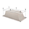 Ванна BERGES акриловая FEYA 170x70 с каркасом