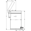 Мусорное ведро 3л Hansgrohe AddStoris 41775700