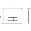 Клавиша смыва Ideal Standard Oleas M1 R0115A6 Черная