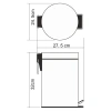 Ведро для мусора WasserKraft 7L K-637