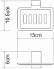Мыльница решетка WasserKraft Leine K-5069