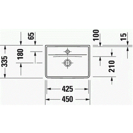 Раковина Duravit D-Neo 45 0738450041 Белая