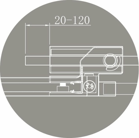 Душевая дверь Cezares Slider 100 SLIDER-B-1-90/100-C-NERO профиль Черный матовый стекло прозрачное