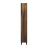M90CSL0306HF GEM, шкаф-колонна, напольный, левый, 30 см, двери, push-to-open, цвет: орех