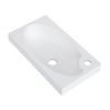 Раковина BelBagno "BB-460", искусственный мрамор, прямоугольная, 46х26 см