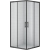 Душевой уголок Cezares Eco 90x90 ECO-O-A-2 профиль Черный стекло прозрачное