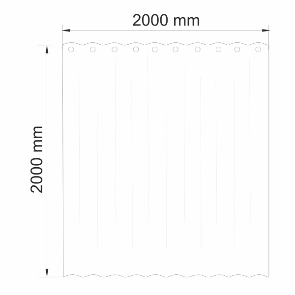 Штора для ванной WasserKraft Isen SC-40202